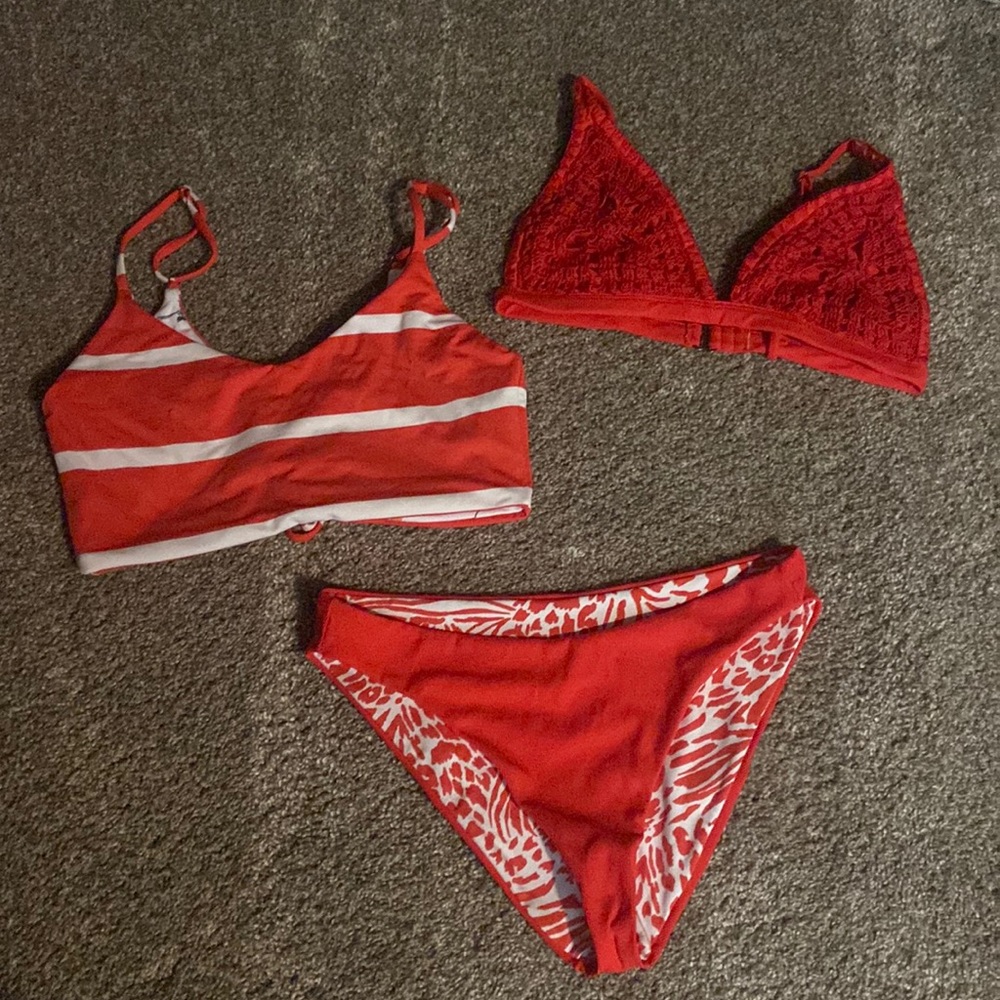 Maaji 3 piece reversible bikini L